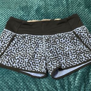 LULULEMON ATHELTICA Black and blue  Women's Shorts